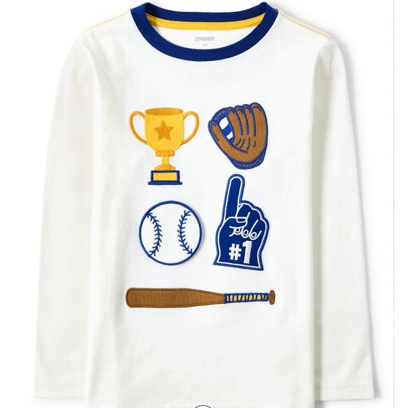 Baby boys Gymboree peek a boo baseball ⚾️ top. NWT - Picture 2 of 5